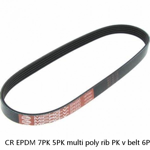 CR EPDM 7PK 5PK multi poly rib PK v belt 6PK v-ribbed automotive ribbed belt #1 small image