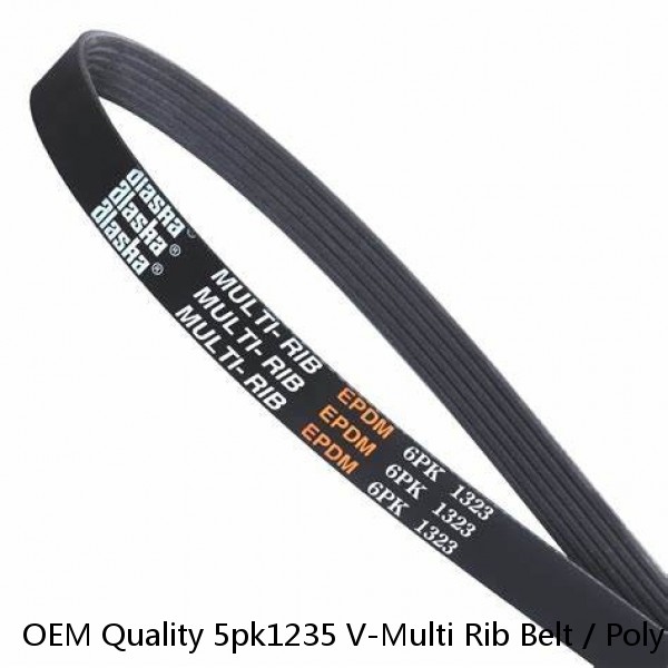 OEM Quality 5pk1235 V-Multi Rib Belt / Poly V Ribbed Belt for Foton Commins /Oman /Nissan #1 small image